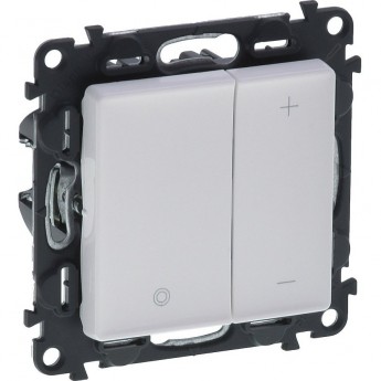 Светорегулятор LEGRAND Valena LIFE кнопочный универсальный 400Вт без нейтрали с лицевой панелью цвет белый Светорегулятор LEGRAND Valena LIFE кнопочный универсальный 400Вт без нейтрали с лицевой панелью цвет белый