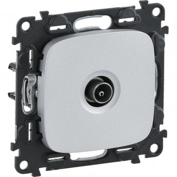 Розетка LEGRAND Valena ALLURE ТВ c топологией "звезда" 0-2400 МГц с лицевой панелью алюминий Розетка LEGRAND Valena ALLURE ТВ c топологией "звезда" 0-2400 МГц с лицевой панелью алюминий