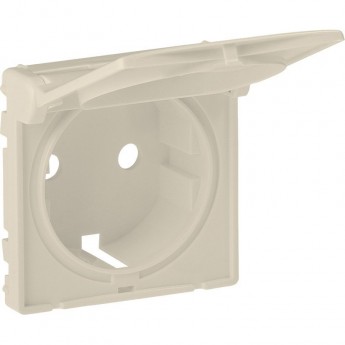 Лицевая панель LEGRAND Valena LIFE для розетки 2К+З c крышкой слоновая кость Лицевая панель LEGRAND Valena LIFE для розетки 2К+З c крышкой слоновая кость