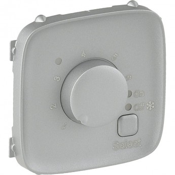 Лицевая панель LEGRAND Valena ALLURE для термостата для теплых полов алюминий Лицевая панель LEGRAND Valena ALLURE для термостата для теплых полов алюминий