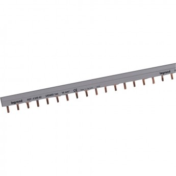 Гребёнчатая шина LEGRAND HX3 стандартная до 63А для винтовых зажимов 3П 56 модулей Гребёнчатая шина LEGRAND HX3 стандартная до 63А для винтовых зажимов 3П 56 модулей