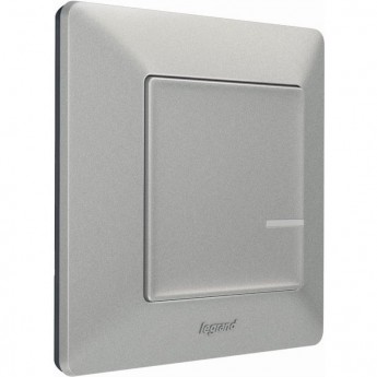 Умный беспроводной выключатель LEGRAND Valena Life with NETATMO 1-клавишный, алюминий